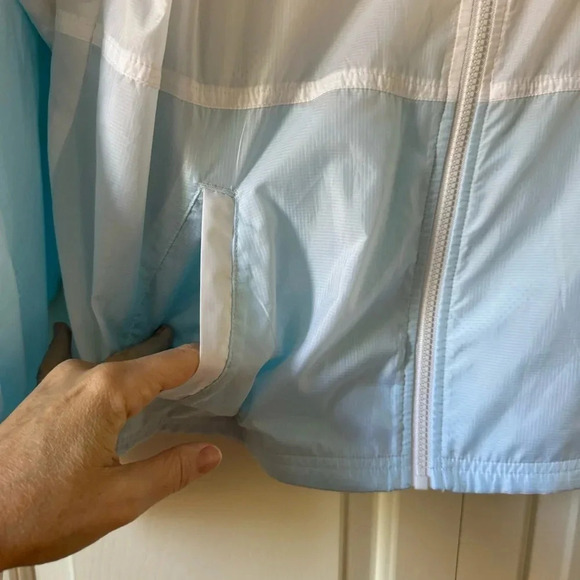 Champion Stadium Color Block Windbreaker Hooded Jacket Women’s size medium - Picture 5 of 11